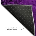 thumbnail image 3 of Addison Rugs Mayfield Washable Transitional Organic Purple Rectangle Rug, 3' x 5', 3 of 6