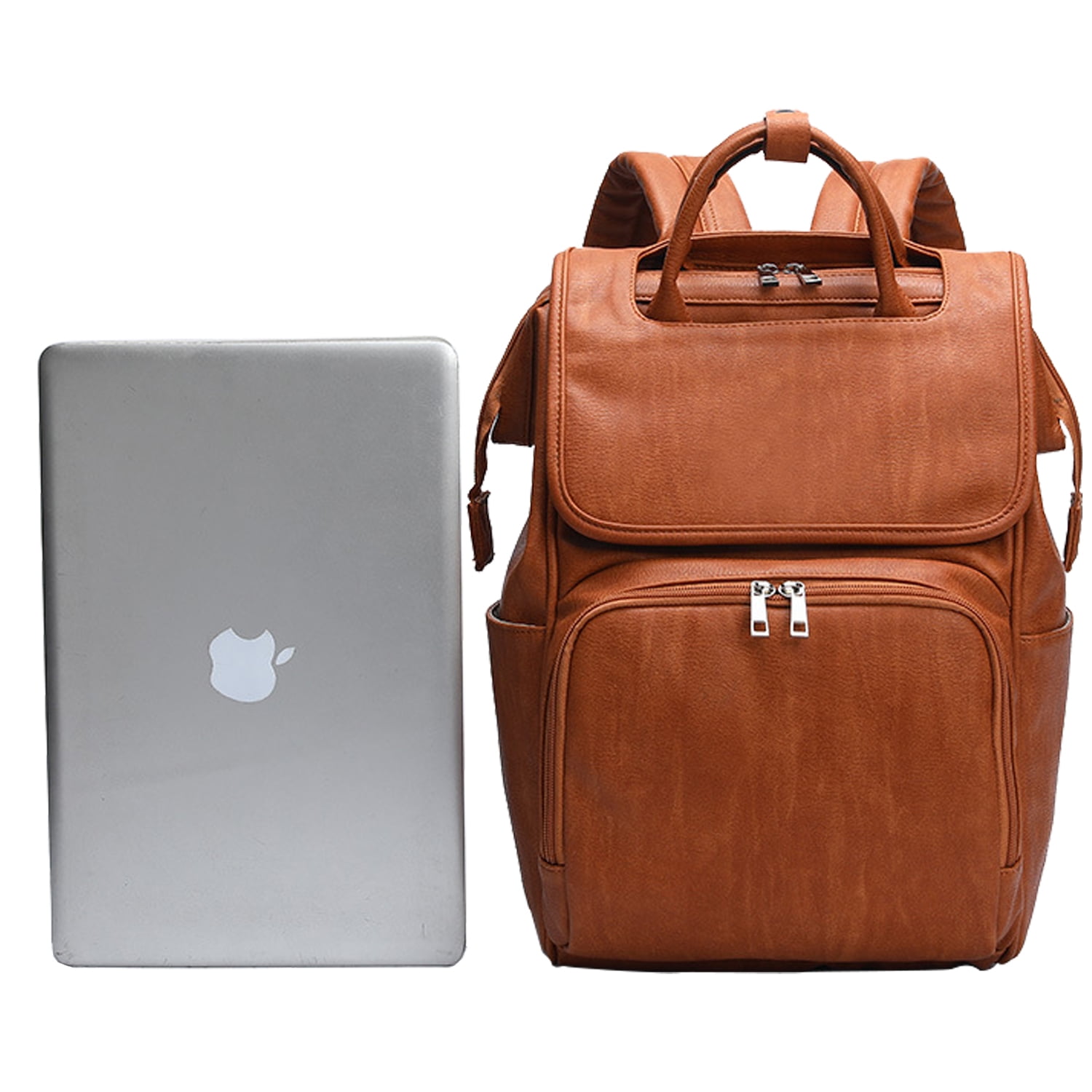 Women's Diaper Bag Backpack Accessories - Best Brown Leather Smart USB  Charging Vegan Leather Diaper Bag Backpack Accessories for Women Gift -  Brown - UPPER - UPPER Brand