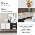 thumbnail image 6 of Goldenwarm 10 Pack Kitchen Cabinet Pulls Brushed Nickel Dresser Handle Cabinet Hardware 3in hole Center, 6 of 7