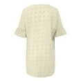thumbnail image 5 of YUHAOTIN Female Hot Women's Summer Short Sleeve V Neck Mini Dress Chiffon Polka Dot Flowy Short Dress Prom Dresses for Women 2024 Winter Dress for Women Easter Dress for Women Plus Size a Line, 5 of 5