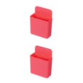 thumbnail image 1 of Inteprter Organizador de control remoto TV Aire acondicionado Almacenamiento de control remoto Estuche de soporte montado en la pared, Tipo B, Rojo B rojo 2piezas Inteprter CBP148268, 1 of 6