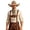 Beige, variant on Western Cowboy Hat for Women Men Small Short Wide Brim Beach Cowgirls Cattleman Cowboys Hats