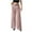 Pink, variant on XFLWAM Women's Dress Pants Casual Work Business Trousers High Waist Straight Wide Leg Suit Pants with Pockets