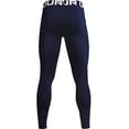 thumbnail image 2 of Under Armour Mens ColdGear Leggings Midnight Navy 410/White Medium, 2 of 3