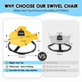thumbnail image 4 of Sensory Spinning Chair for Kids with Autism & ADHD, Swivel Chair for Indoor/Outdoor Use, Sit and Spin Toys, Fish-Shaped Sensory Chairs for Autistic Children, Training Body Coordination, 4 of 6