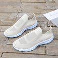 thumbnail image 6 of Hessimy Women's Walking Shoes - Casual Breathable Athletic Tennis Slip on Sneakers(Z01-Beige,42), 6 of 7