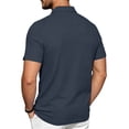 thumbnail image 4 of Dresfit Breeze Polo Shirts Mens Short Sleeve Button Down Shirts 2026 Summer Cooling Lapel Gym T Shirts Quick Dry Elastic Waist Breathable Polo Shirt M, 4 of 7