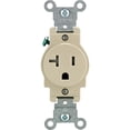 thumbnail image 2 of Enchufe Leviton R51-T5020-0IS de 20 A, color marfil, resistente al temple, 2 of 3
