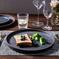 thumbnail image 3 of Dinner Plates,Ceramic Dinner Plates Set of 6,10.75 inch Large ceramic plates,Modern Shape Dinnerware Dishes Set for Kitchen, Microwave & Dishwasher & Oven Safe-Coffee Rim, 3 of 15