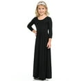 thumbnail image 1 of Robe Longue Décontractée à Fleurs pour Filles à Manches Longues avec Poches, Robes de Vacances, Robe Longue à Manches Longues pour Filles Longueur au Sol, 1 of 5