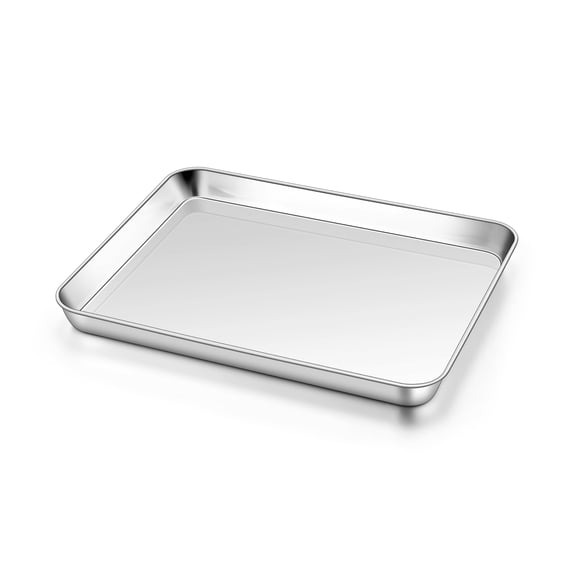 Bandeja de horno Homikit de acero inoxidable, 26 x 20 cm, resistente a la corrosión