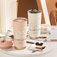 thumbnail image 3 of Ceramic Travel Mug, 2025 New Coffee Travel Mug with Straw & Flip Lid, 18.6oz Insulated Tumbler Cup with Double Ceramic Wall Coating, Vacuum Leak-Proof for Office, Camping, School and Party, 3 of 3