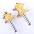 thumbnail image 2 of 8mm Half Round Bit Herramientas De Carpintería Milling Cutter Cabinet Cutter Joinery Tools - 4 15.875mm CUTICAT Bit de enrutador de rebordear, 2 of 8