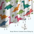 thumbnail image 6 of White Cartoon Dinosaurs Trees Pattern Shower Curtain 72"x72" ,Bathroom Decorative Shower Curtains Set with 12 Hooks,Modern Waterproof Washable Shower Curtain, 6 of 6