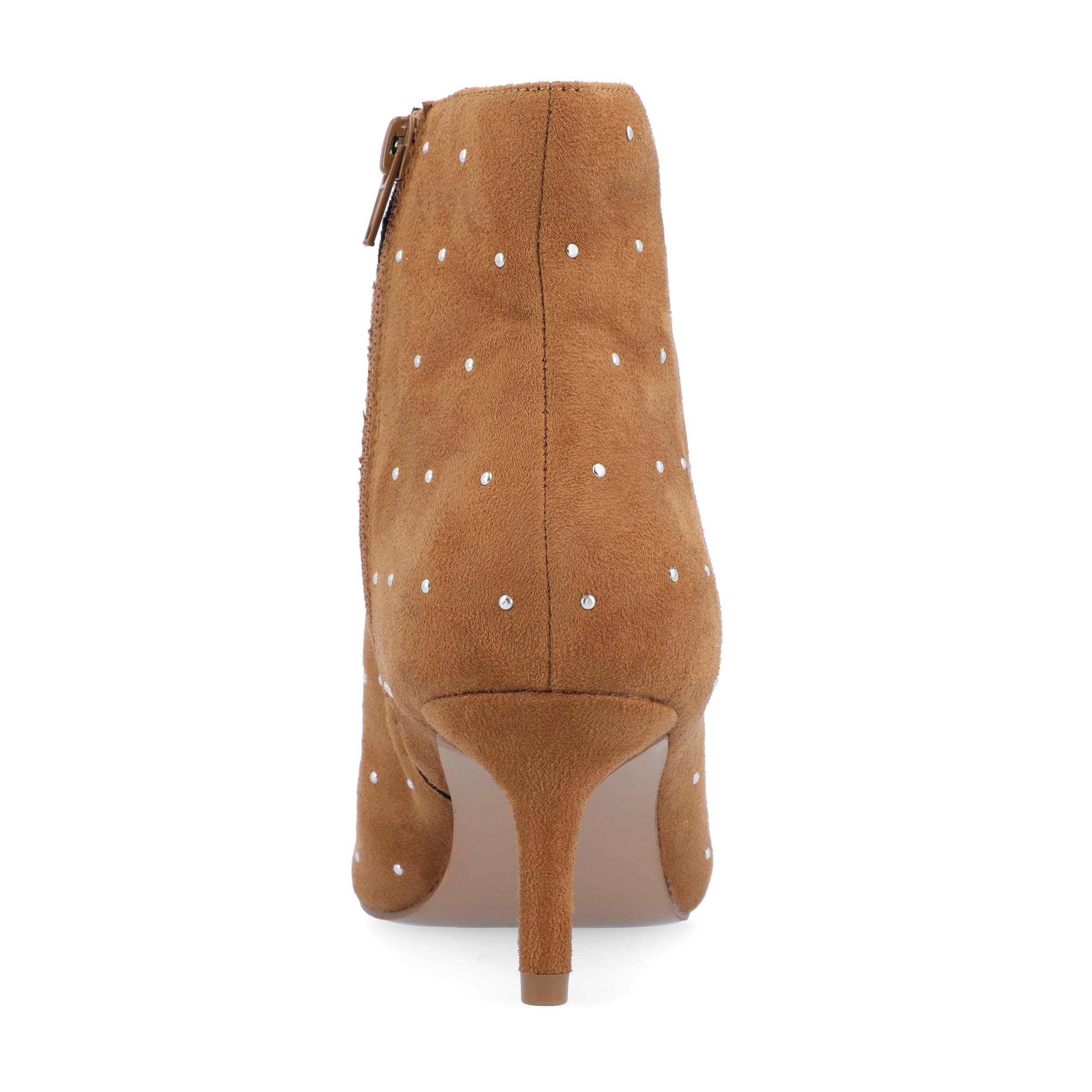 Journee Womens Rossia Inside Zip Kitten Heel Booties