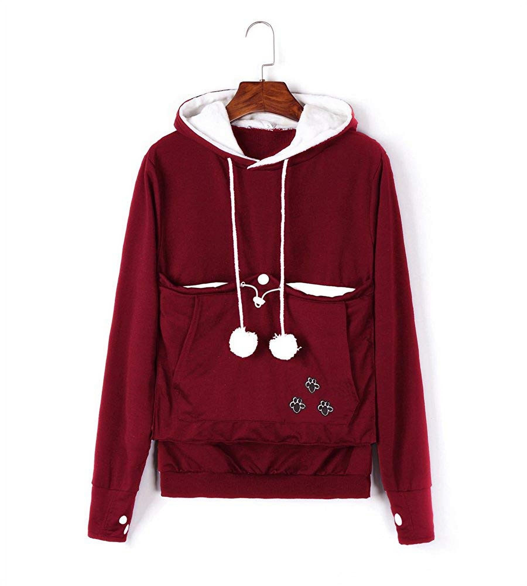 Unisex Kangaroo Pet Dog Cat Holder Carrier Coat Pouch Large Pocket