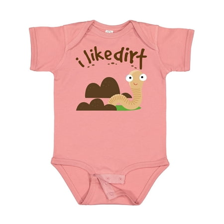 

Inktastic I Like Dirt Earthworm Gift Baby Boy or Baby Girl Bodysuit