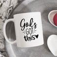 thumbnail image 1 of God's Got This mug, Religious mug, Faith mug, Scripture Mug, Godly Mug, Cute Mug, Inspirational God mug, perfect gift idea, 1 of 6