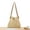 Beige, variant on Yoyauz Women's Grass Woven Beach Bag - Women's Beach Handmade Woven Handbag, Summer Mesh Hollow Shoulder Bag, Suitable for Holidays