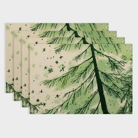 

Fenyluxe Christmas Placemats Set of 4 Placemats Table Placemats Heat Resistant Placemats or Placemats Washable for Boho or Farmhouse Decor (Christmas Story) 18x12in