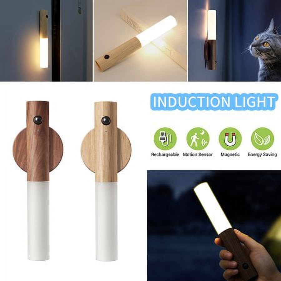 LANDGOO 1Pack Wall Sconce Lamp Induction Motion Sensor Cabinet Light LED Night Light USB Rechargeable - image 9 of 11