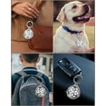 thumbnail image 3 of YUNOVA 2 Pack Metal AirTag Holder Keychain with Rhinestones, Shockproof Airtag Case for Apple AirTag, Diamond Airtag Accessories for Wallet/Purse/Dog Collar/Keys/Luggage Tracking (AirTag Not Included), 3 of 7