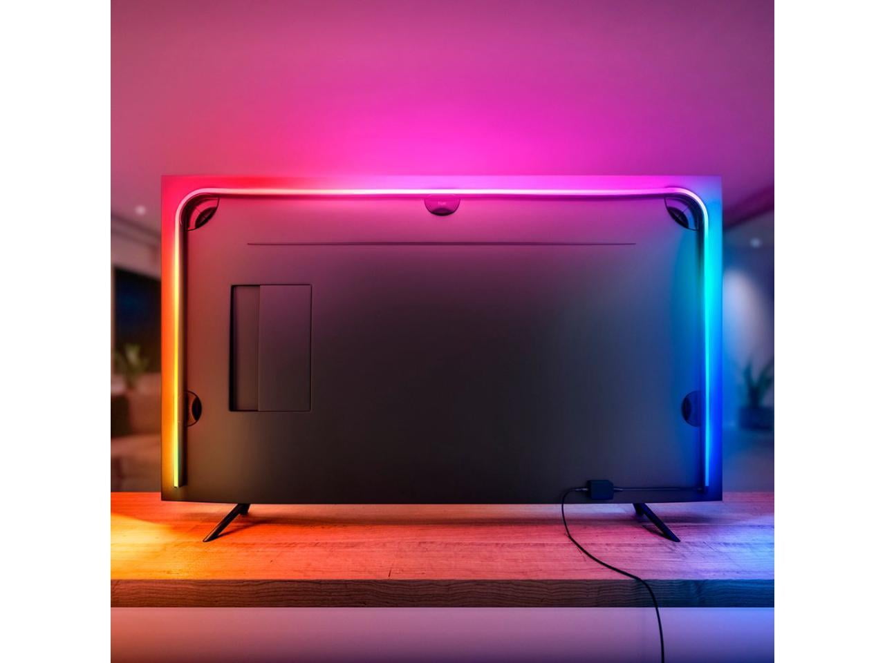 Philips Hue Play Gradient 65 TV LED Backlight Lightstrip, Flowing  Multicolor Effect, Surround Lighting for Home Theater, Sync with Movies,  Music and Video Games, Requires Hue Bridge and HDMI Sync Box 