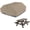 Beige, variant on Seal Skin Picnic Table Cover, Waterproof Elite PVC, All-Weather Protection (Beige, 75”L x 62”W x 30”H)