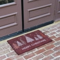 thumbnail image 4 of Rubber-Cal Oh, Christmas Tree! – Vibrant Red Christmas Welcome Mat 15mm 18" X 30", 4 of 6