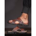 thumbnail image 4 of Men Studded Decor Slippers, Leisure Summer Slides, 4 of 4