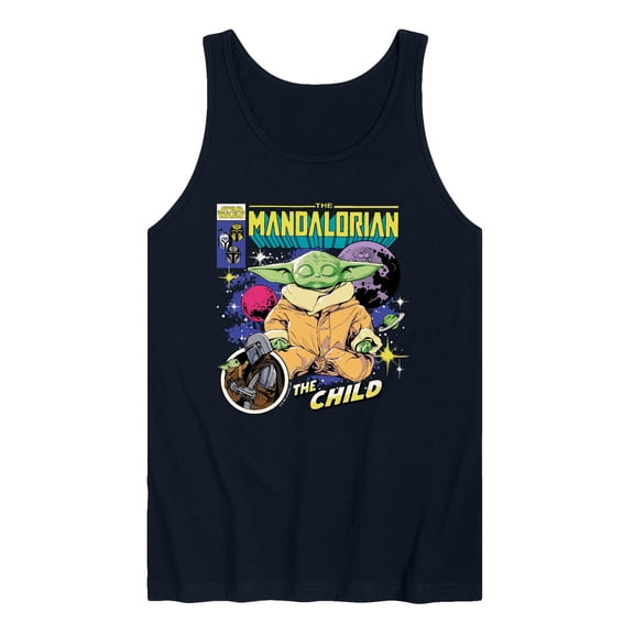 Star Wars - The Mandalorian Grogu Comic Cover - Men's Sleeveless Graphic Tank