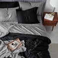 thumbnail image 2 of Juego de Edredón Reversible para Cama Queen Bedsure en Negro Oscuro, 7 Piezas, 2 of 8