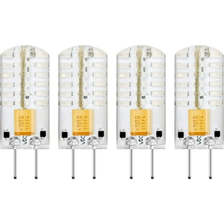 

Blue G4 LED Light Bulb 12V AC/DC 2W 48×3014 SMD 20W Halogen Bulb Equivalent Capsule Spotlight Lamps for Landscape Decorative Lights Holiday Celebration Pack of 4