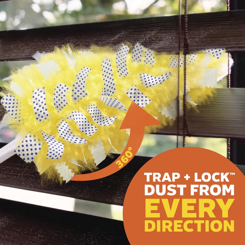 Swiffer Duster with Extension Pole Bundle, Cleaning Kit includes 3ft Extendable Handle & 9 Duster Refills