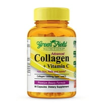 Greenfield Nutritions - Halal Collagen 1500 mg with Halal Vitamin C, Hair, Skin, Nails, & Joints 90 Capsules