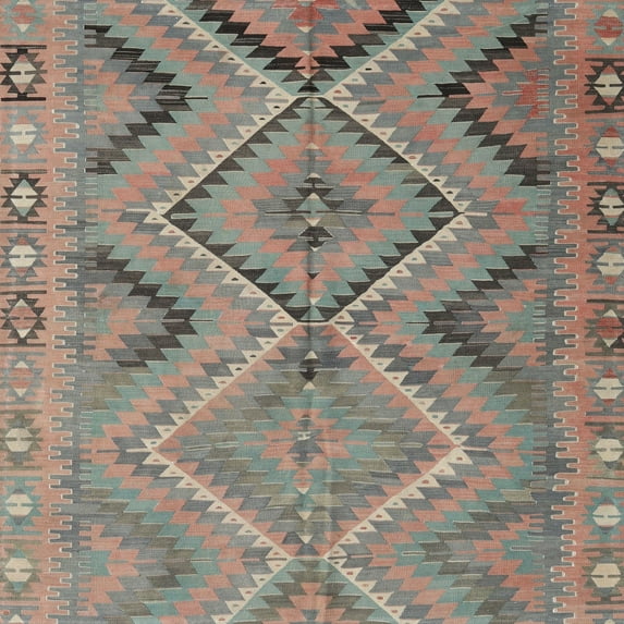 Ahgly Company Indoor Square Contemporary Dark Almond Brown CON3023X Area Rugs, 3' Square