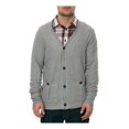 thumbnail image 2 of AMBIG Mens The Caesar Cardigan Knit Sweater, Grey, Small, 2 of 2