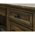 thumbnail image 6 of Martin Furniture Wood L-Desk Office Corner Desk Writing Table & Return in Brown, 6 of 12