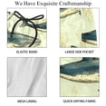 thumbnail image 4 of luoweisi Men's Beach Shorts Quick Dry Swim Trunks with Mesh Lining Whale S, 4 of 5