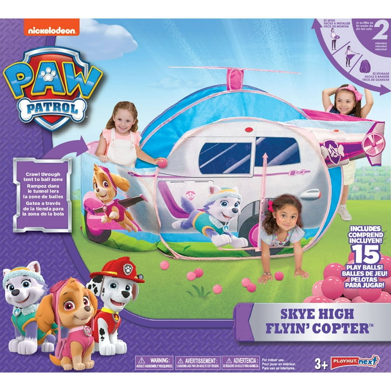 PAW Patrol Skye High Flyin Copter Polyester Play Tent Multi color