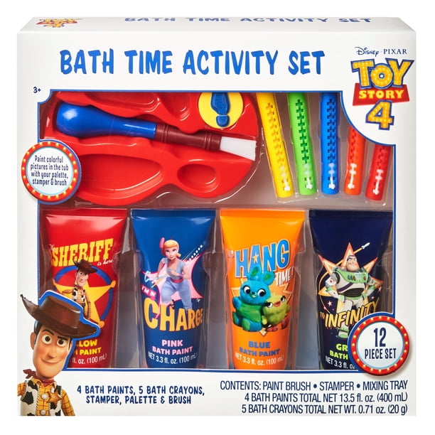 Disney Pixar Toy Story 4 12 Piece Bath Time Paint And Crayon Activity Set Walmart Com Walmart Com