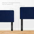thumbnail image 4 of Tufted Headboard, Twin Size, Velvet, Blue Navy, Modern Contemporary Urban Design, Bedroom Master Guest Suite, 4 of 10