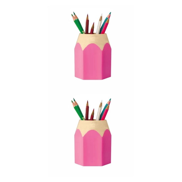 Seitruly Plástico Extraíble Suministros para estudiantes Forma de lápiz Portalápices de doble Type1 NO1
