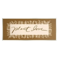 Stupell Industries Plant Love Botanical Phrase Graphic Art Unframed Art Print Wall Art, Design by Anna LaPoint