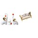 thumbnail image 1 of Figuras de familia de elefantes y sofá de madera en miniatura, estatuas de animales, manualidades para casa de muñecas, escritorio, sala de estar, dor, 1 of 8