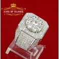 thumbnail image 6 of King of Bling's 925 White Square Sterling Silver Cubic Zirconia 8.50ct Men's Ring Size 9, 6 of 9