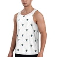 thumbnail image 2 of Gaeub Hand Drawn Turtle Men's Athletic Tank Top, Workout Sleeveless Shirts, Running Tank Tops for Gym, Running, Training - X-Large, 2 of 9