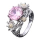 thumbnail image 2 of Anillos para mujer, regalos para mujer europeos y de moda, anillo de diamantes de girasol., 2 of 2