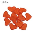 thumbnail image 3 of Uxcell Heart Shaped Patches Rose Pink Embroidered Sew on Love Applique Patches 15 Pack Orange, 3 of 6