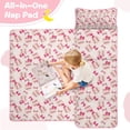 thumbnail image 4 of Pink Bows and Baseballs Pattern Toddler Nap Mats for Kids Preschool,Sleeping Mat Bag or Kids,Toddler Sleeping Bag,Toddler Nap Mat or Daycare, 4 of 6